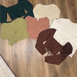 Stylish Women's Long Sleeve Tops - Assorted Colors